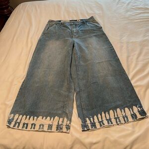 Pilcro and the Letterpress bleach jeans
